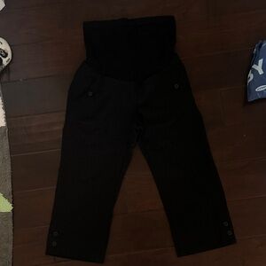 Motherhood Maternity Black Capri Pants Size Small
